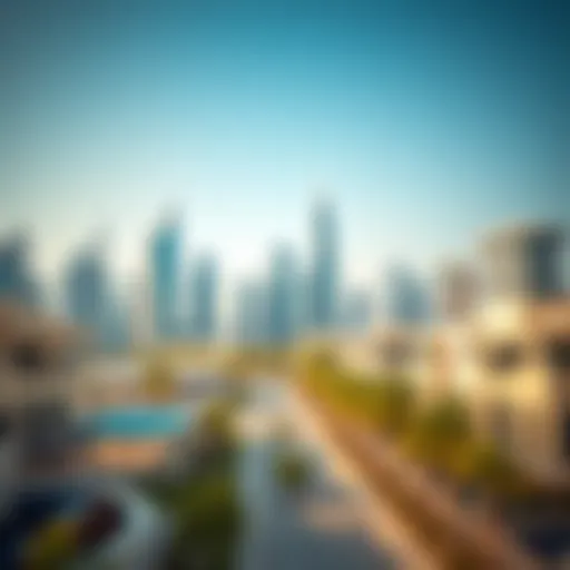 A panoramic view of the skyline in Sharjah showcasing modern architecture