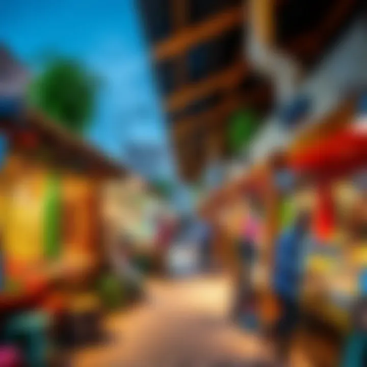 A vibrant marketplace in Sharjah illustrating local lifestyle and offerings