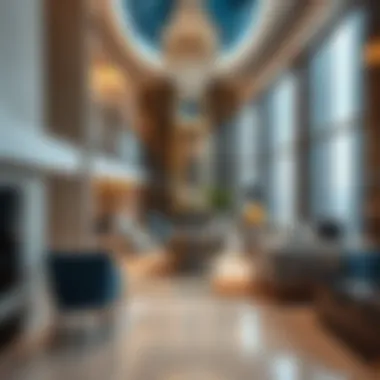 Interior design highlighting innovative features and luxurious spaces within The Prism