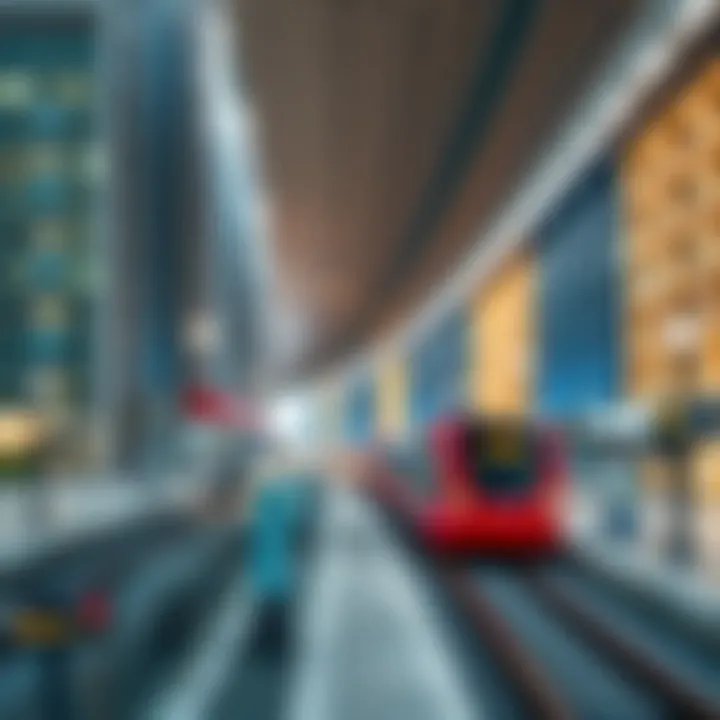 Illustration showing the impact of metro stations on real estate locations