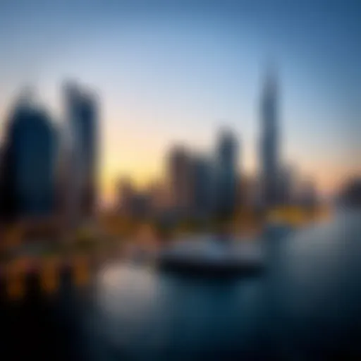 Dubai skyline with modern buildings