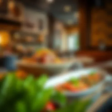 A fusion dish representing the blend of local and international cuisines