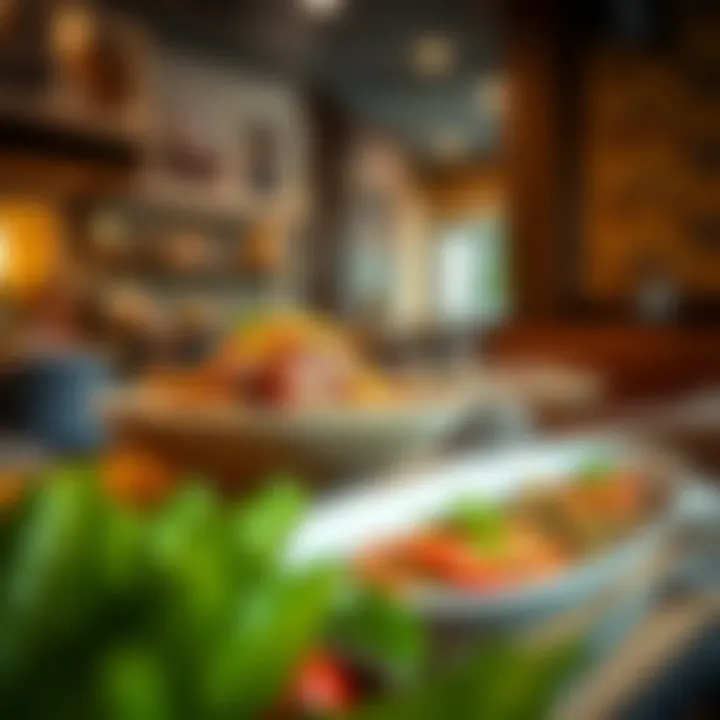 A fusion dish representing the blend of local and international cuisines