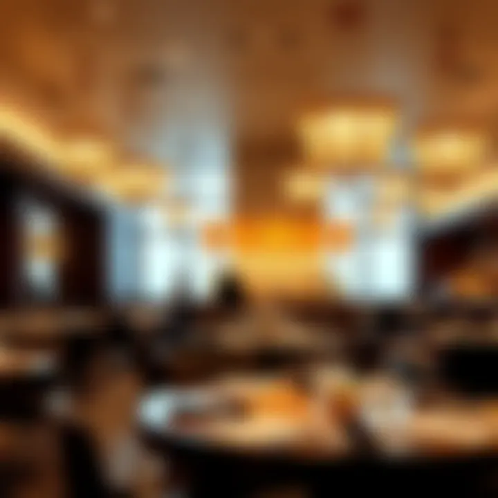 Elegant Dining Ambiance Elegant dining ambiance at Dubai Airport Terminal Three