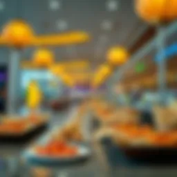 Vibrant local dishes at Dubai Airport Terminal Three