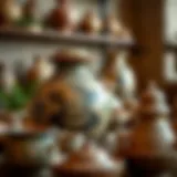 Intricate traditional Emirati pottery showcasing craftsmanship