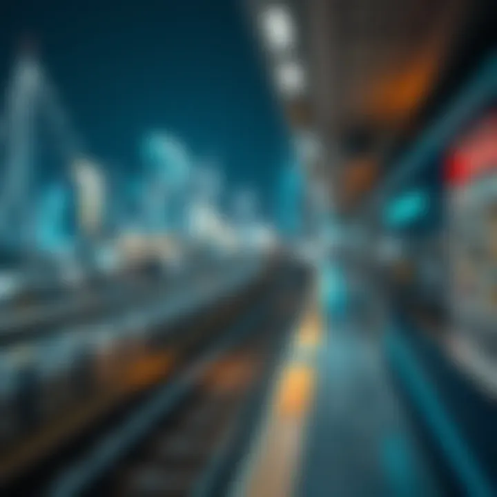 Key Neighborhoods Accessible via Dubai Metro Map of Dubai Metro lines indicating key neighborhoods