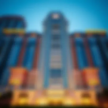 Facade design of DAMAC Paramount Tower emphasizing architectural elegance