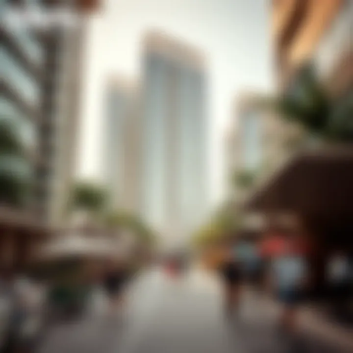 Vibrant community atmosphere surrounding DIFC Park Towers