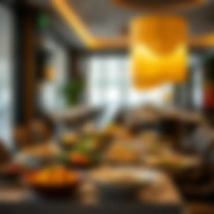Culinary Diversity at JBR An elegantly set table featuring a diverse array of international dishes from JBR restaurants