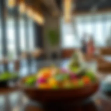 Sustainable Dining at JBR A fresh and colorful dish emphasizing sustainable and locally sourced ingredients at JBR