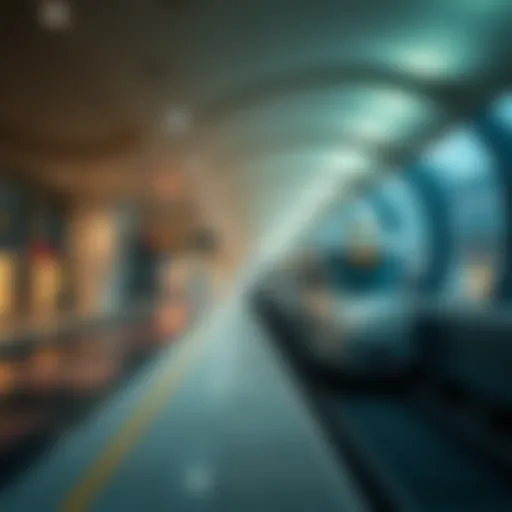 Dubai Metro station showcasing modern architecture