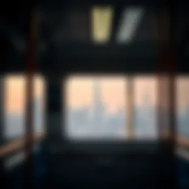 Stunning Skyline View from Dubai Metro Train Scenic view of Dubai's skyline from a metro train