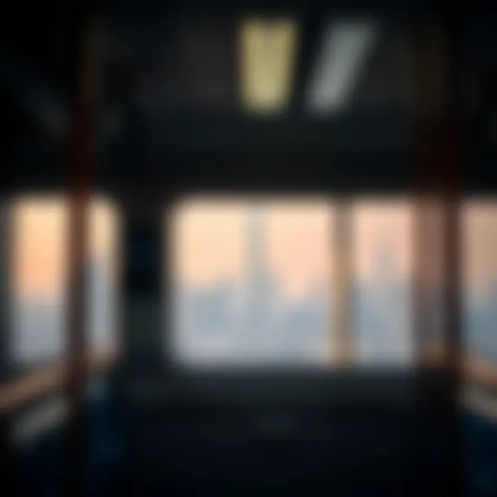 Stunning Skyline View from Dubai Metro Train Scenic view of Dubai's skyline from a metro train