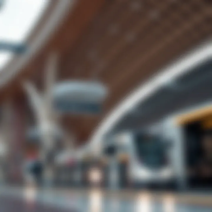 Architectural marvel of a Dubai Metro Station