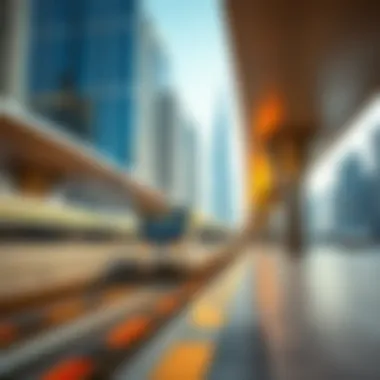 Impact on Dubai's Urban Landscape Visual representation of Dubai Metro's impact on urban landscape