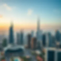 Aerial view of Dubai's skyline showcasing iconic real estate developments
