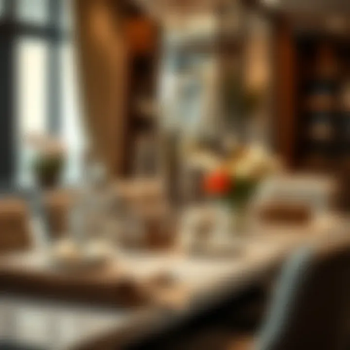 A beautifully arranged table showcasing traditional gifts for Mother's Day in a Dubai home.