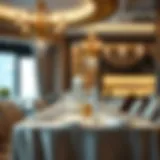 Sophisticated dining setup with elegant tableware