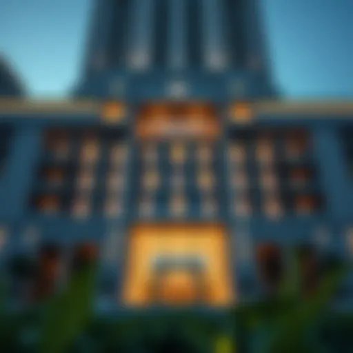 Luxurious facade of Emaar Grande showcasing modern architectural elegance