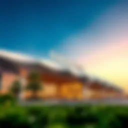 Exterior view of the Emirates Flight Terminal showcasing its modern architecture