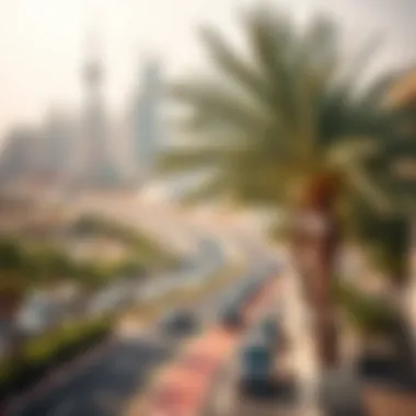 Access to Local Attractions with Es’hail Card A scenic view of Dubai highlighting local attractions accessible via the Es’hail Card.