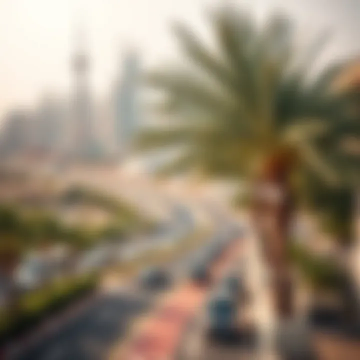 Access to Local Attractions with Es’hail Card A scenic view of Dubai highlighting local attractions accessible via the Es’hail Card.