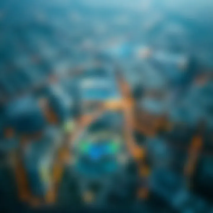 Aerial view of Dubai's real estate market landscape