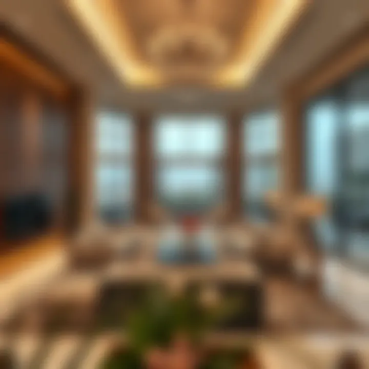 Luxury Living: Interior Design of Dubai Villas Interior design of a high-end villa representing luxury living