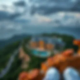 Aerial view of Ewan Residence Dip showcasing its geographic location