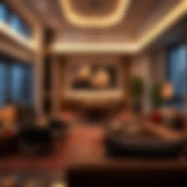 Luxurious living space within Adagio showcasing modern design