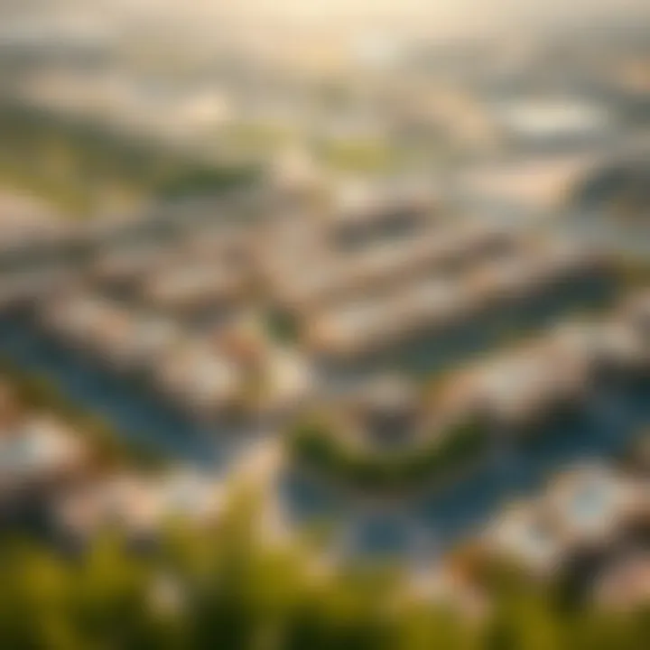 Community Layout of Al Azizi Aerial view showcasing Al Azizi's community layout