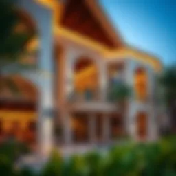 Luxurious architectural design of Al Furjan Club