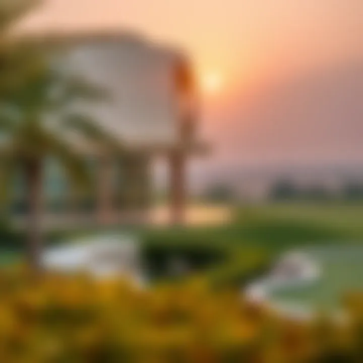 Stunning views surrounding Al Furjan Club