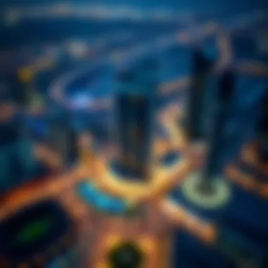 Panoramic view of the location of Al Ghanem Business Center