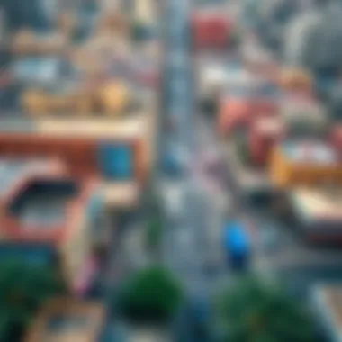 Aerial View of Al Karama Aerial view of Al Karama showcasing its vibrant streets and architecture