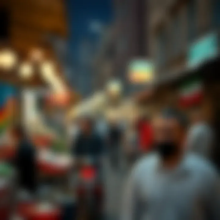 Bustling Market Scene in Al Karama Bustling market scene in Al Karama highlighting community life