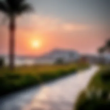 Serenity in Nature at Al Majaz Waterfront Serene natural landscape surrounding Al Majaz Waterfront