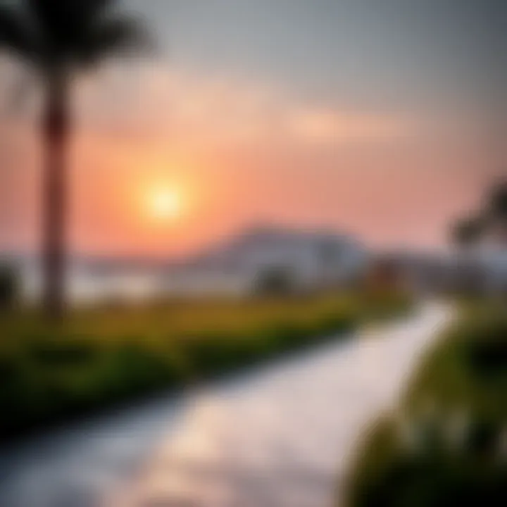 Serenity in Nature at Al Majaz Waterfront Serene natural landscape surrounding Al Majaz Waterfront