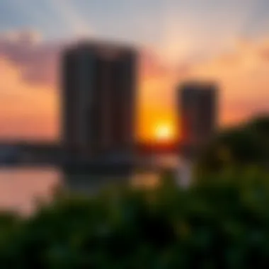 Captivating Sunset Views at Al Majaz Waterfront Stunning sunset over Al Majaz Waterfront