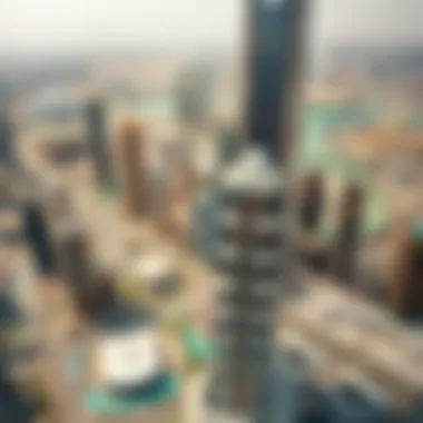 Al Manara Tower: A Vertical Statement in Dubai's Skyline Aerial view of Al Manara Tower amidst the Dubai skyline