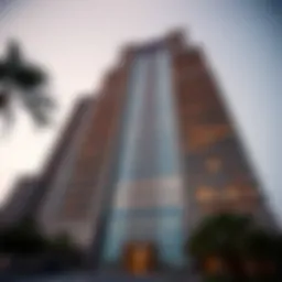 Stunning facade of Al Manara Tower showcasing modern architecture