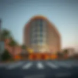 Exterior view of Al Sharhan Building showcasing its architectural design