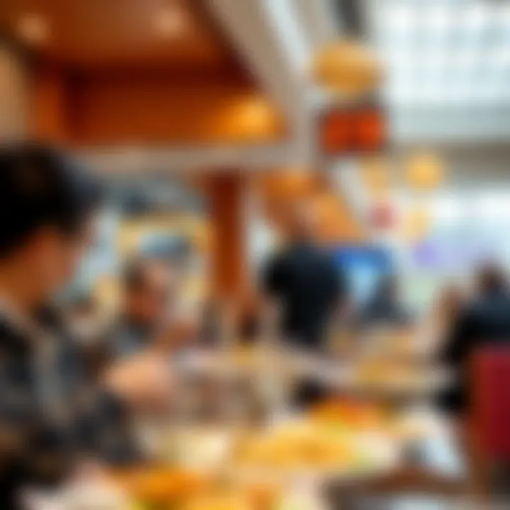 Culinary Delights at اللولو الوحدة مول Diners enjoying various culinary delights at the mall's food court