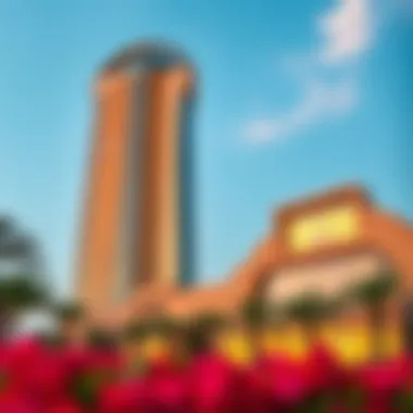 Stunning view of Apricot Tower showcasing its unique architecture