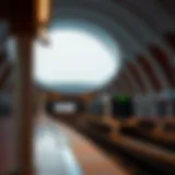 Modern architectural design of Arjan Metro Station