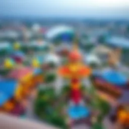 A panoramic view of Global Village Dubai showcasing its vibrant atmosphere and attractions