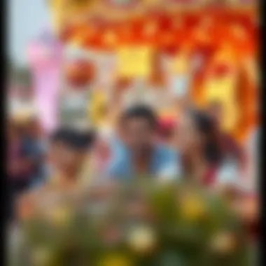 Families enjoying festive activities and entertainment options at Global Village Dubai