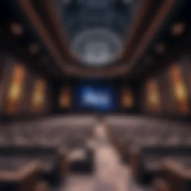 Luxurious Interior of a Cinema Hall at بوادي مول سينما Interior design of a cinema hall in بوادي مول سينما