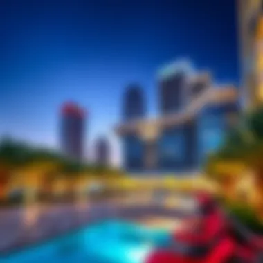 A panoramic view of the Biz City Business Center showcasing its modern architecture.